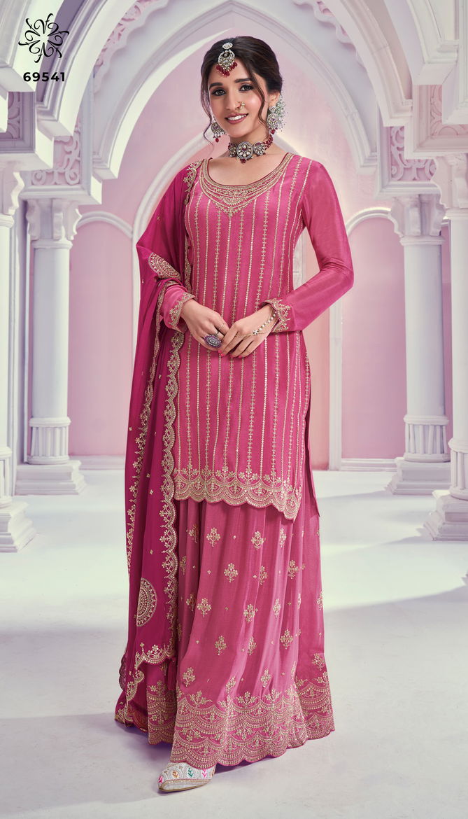 Rangrasiya By Vinay Kuleesh Chinon Wedding Wear Salwar Kameez Wholesale Online
